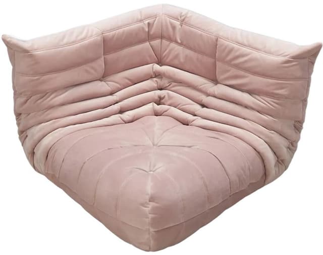 Narożnik Togo, velvet różowy jasny - WYMIARY