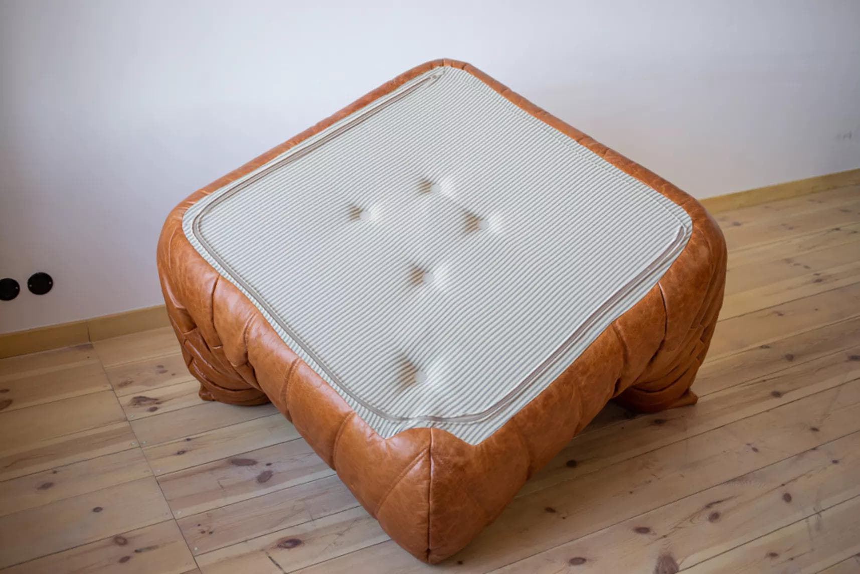 Narożnik Togo, skóra brązowa dubai pine - 51924