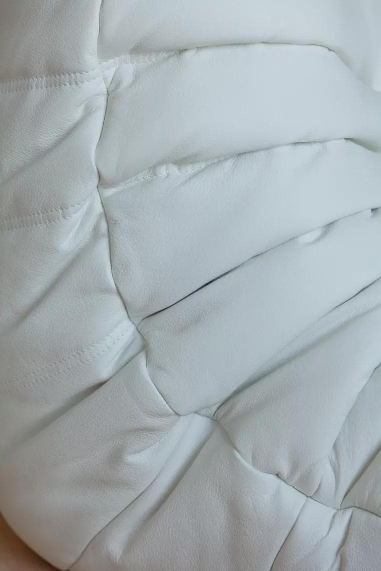 Narożnik Togo, skóra biała madras - 51911