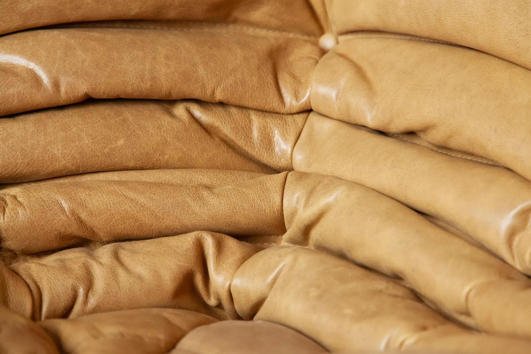 Narożnik Togo, skóra brązowa camel - 51889