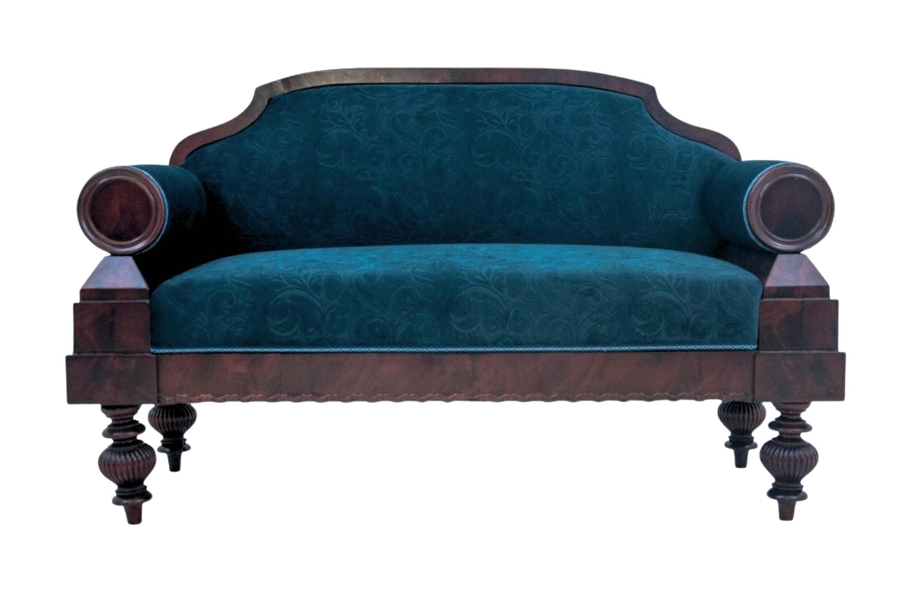 Mahogany Victorian Style Sofa, Northern Europe, 1870s
