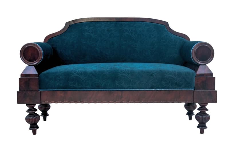 Mahoniowa sofa w stylu wiktoriańskim, Europa Północna, lata 70. XIX w.