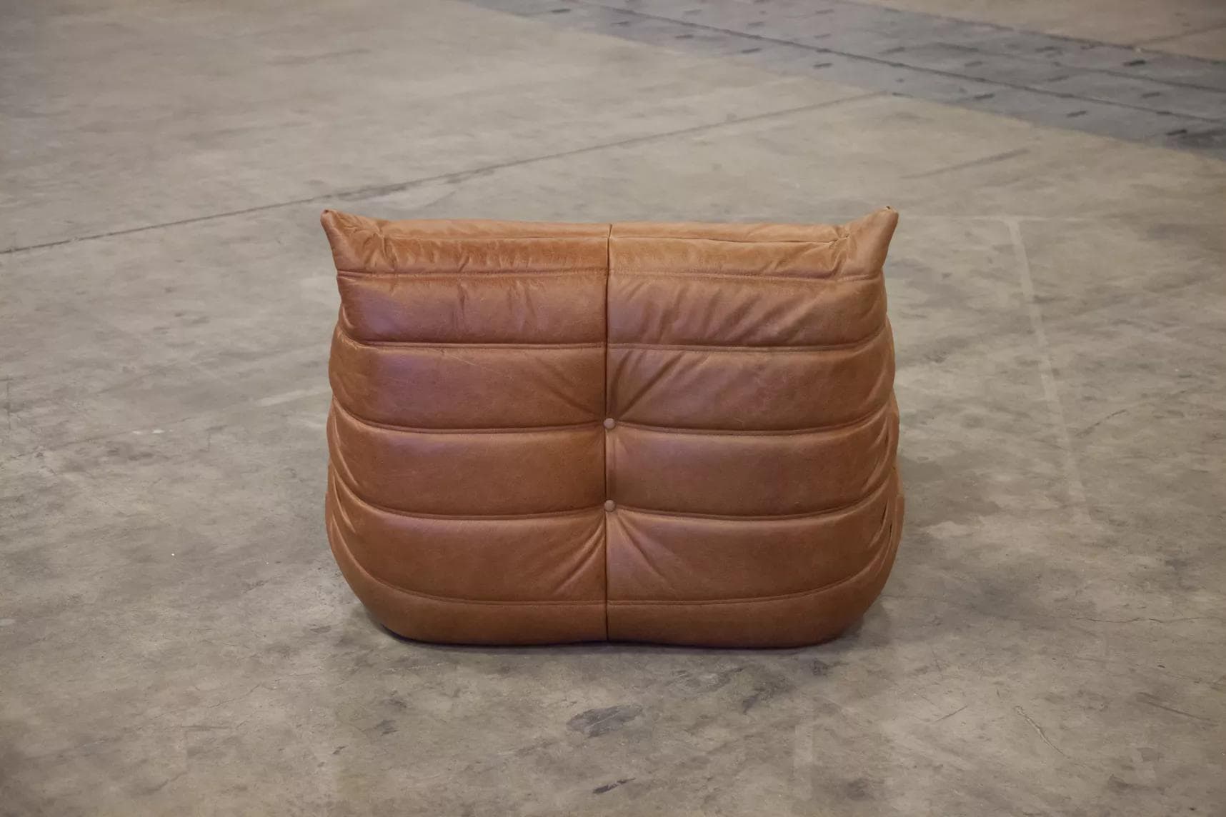 Fotel wypoczynkowy Togo, skóra brązowa tobacco - 51814