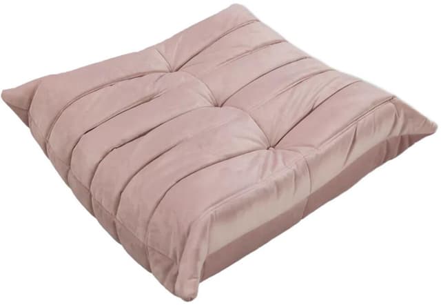 Podnóżek Togo, velvet różowy jasny - WYMIARY