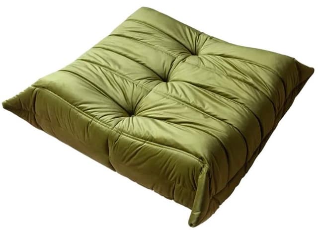 Podnóżek Togo, velvet zielony oliwka - WYMIARY