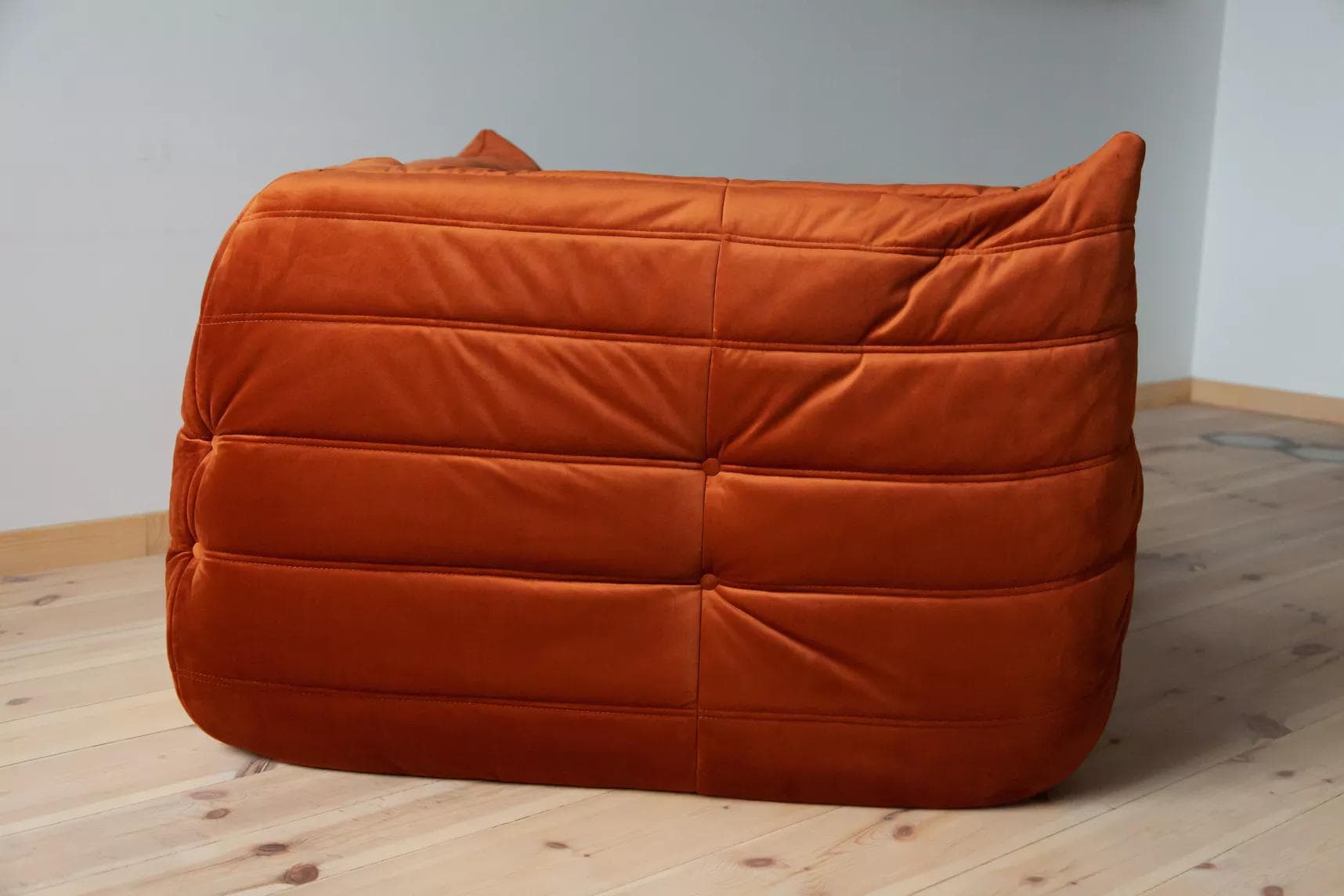 Narożnik Togo, velvet pomarańczowy bursztyn - 51735