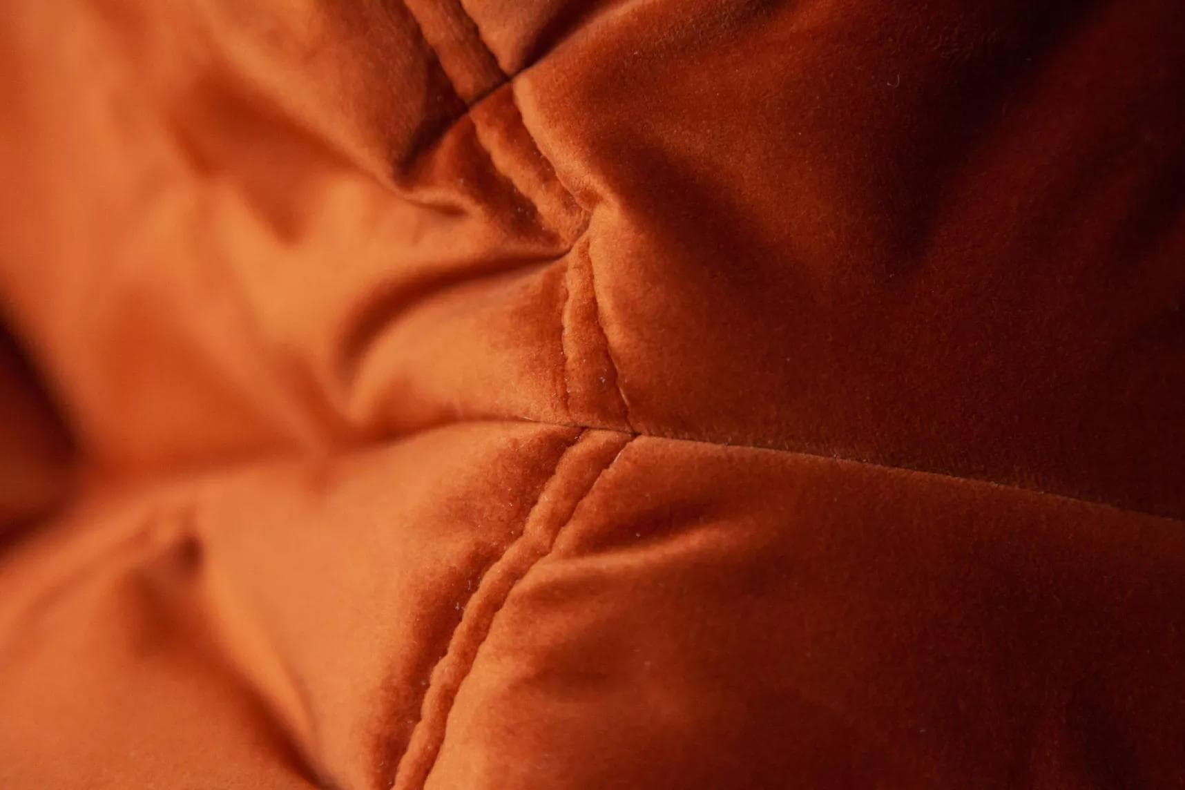 Narożnik Togo, velvet pomarańczowy bursztyn - 51734