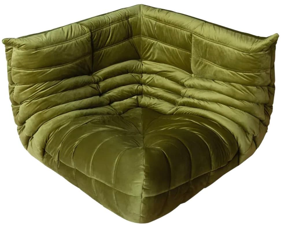 Narożnik Togo, velvet zielony oliwka