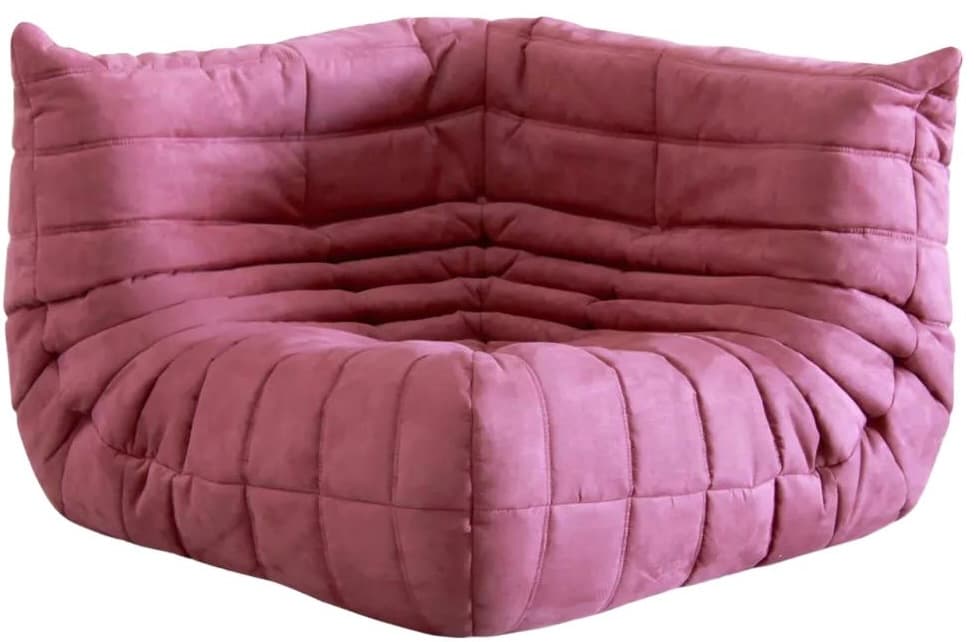 Narożnik Togo, mikrofibra fuksja