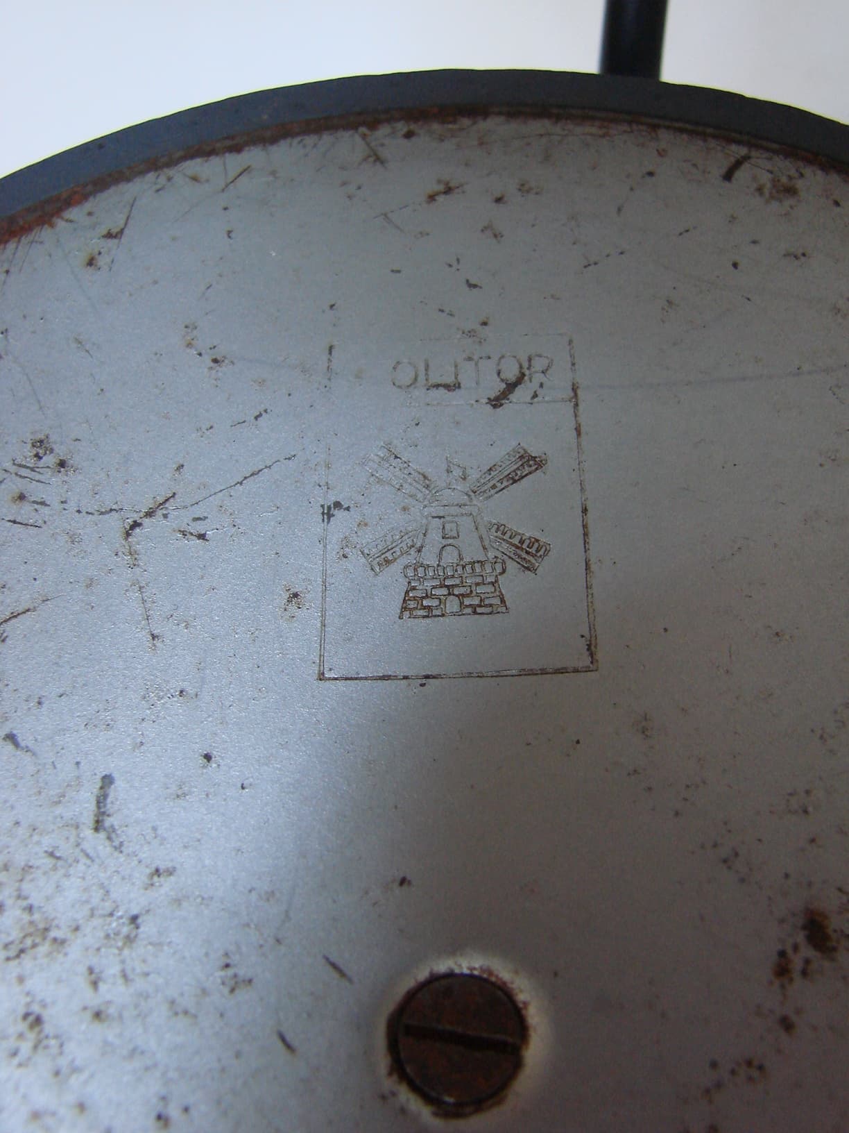 Lampka biurkowa, szary, metal, proj. C. Dell, Kaiser Idell, Niemcy, lata 30. - 52290