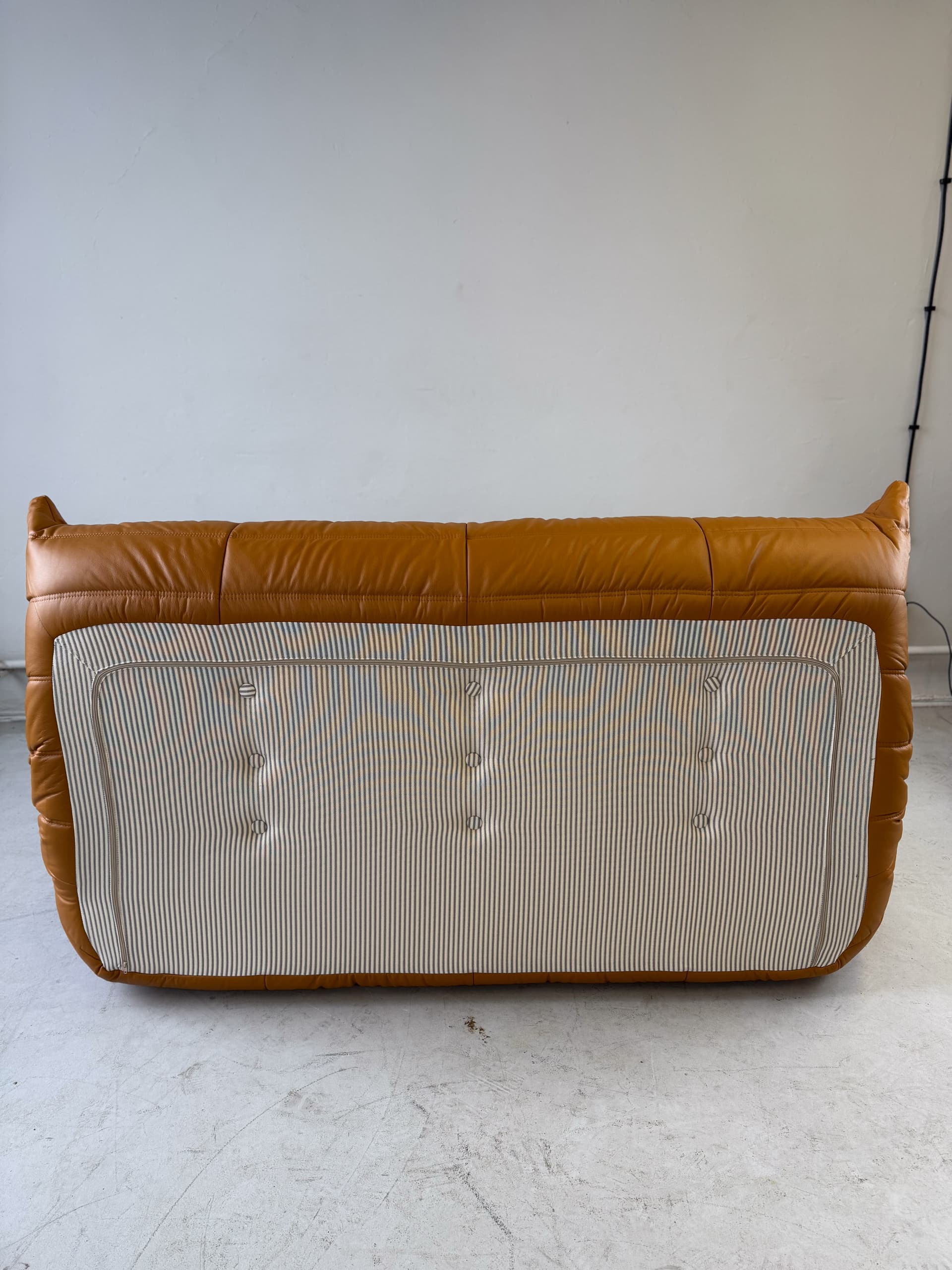 Sofa Togo trzyosobowa, skóra brązowa light cognac - 52384