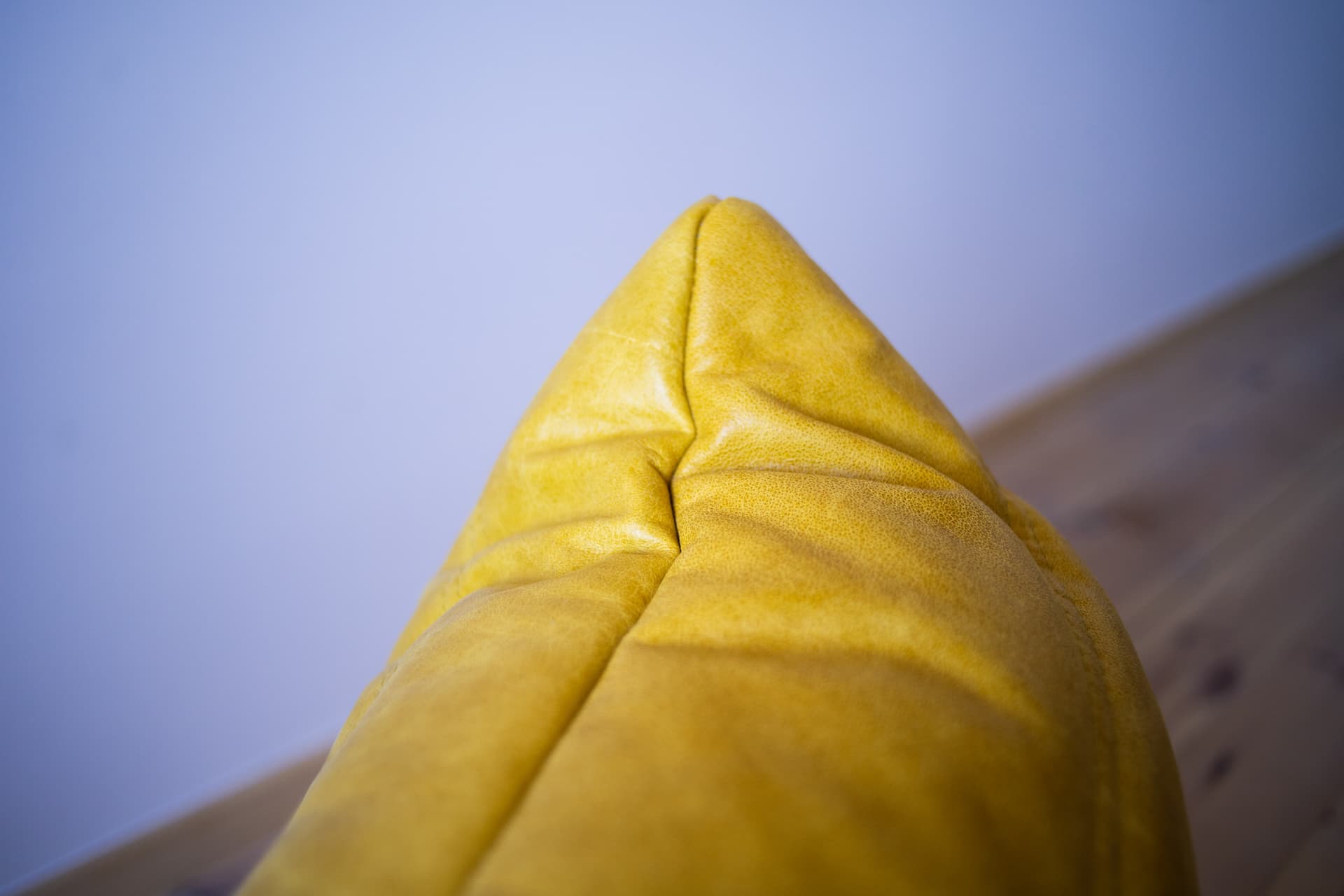 Fotel wypoczynkowy Togo, skóra żółta dubai - 52341