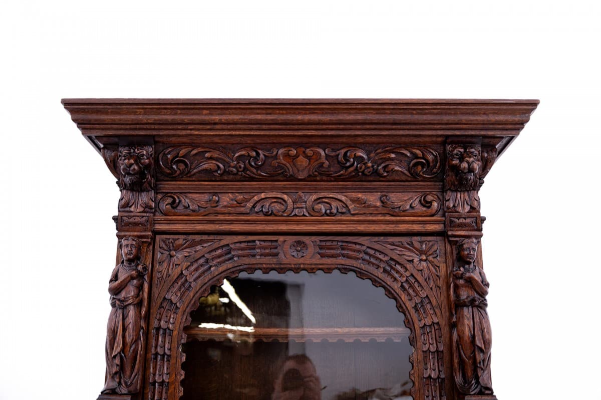 Dark Brown Baroque Sideboard, France, 1880s - 49606