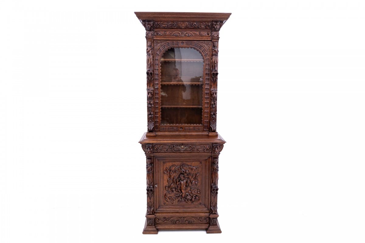 Dark Brown Baroque Sideboard, France, 1880s - 49602