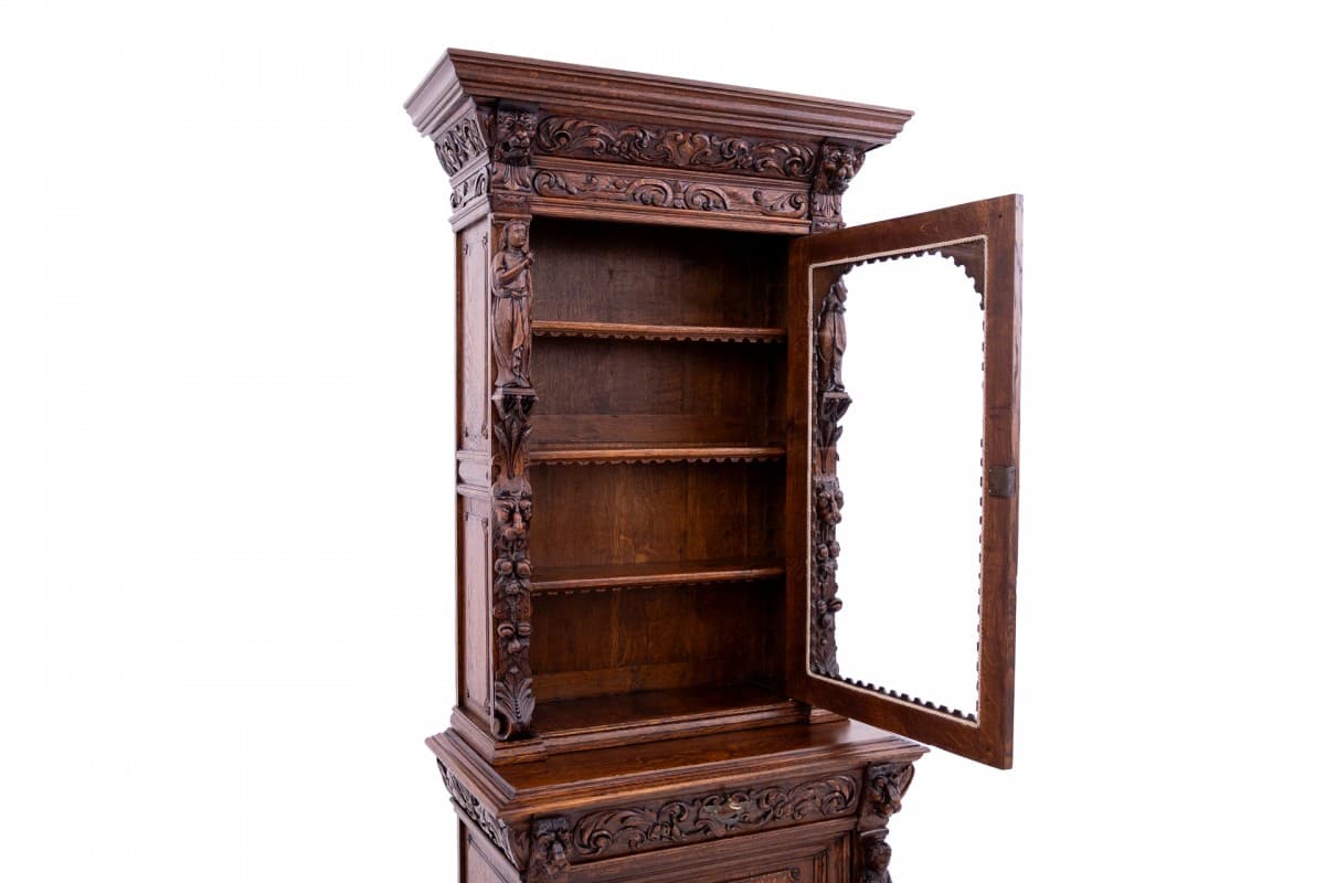 Dark Brown Baroque Sideboard, France, 1880s - 49603