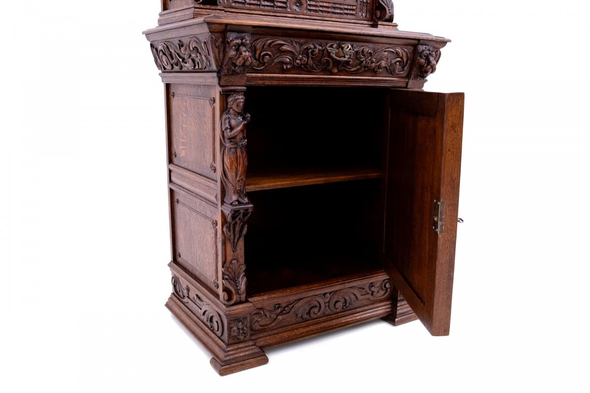 Dark Brown Baroque Sideboard, France, 1880s - 49605