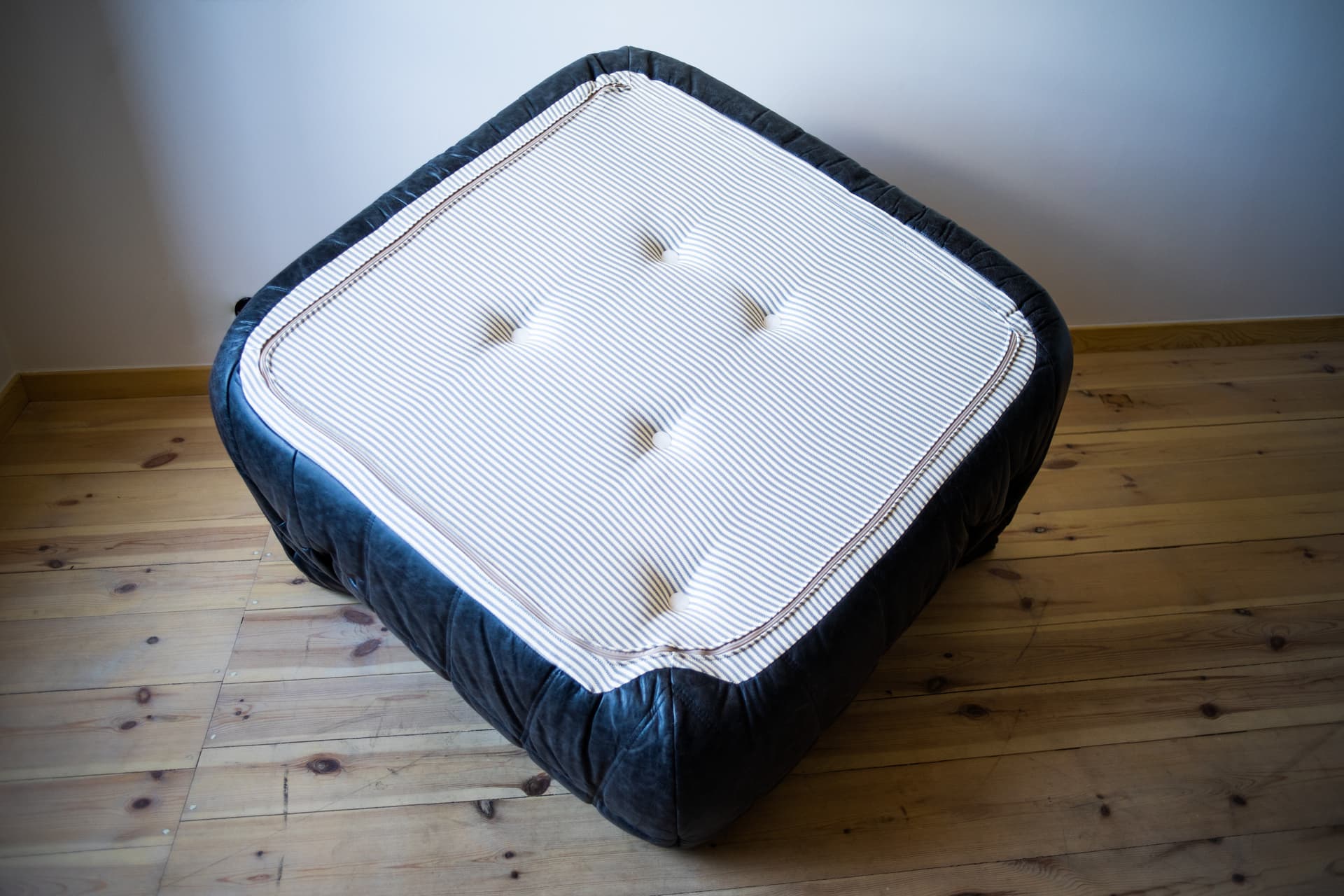 Zestaw wypoczynkowy Togo 5 części, skóra czarna dubai - 165045