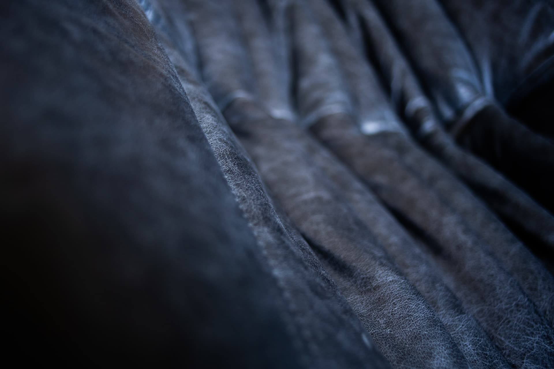 Sofa Togo trzyosobowa, skóra czarna dubai - 52436