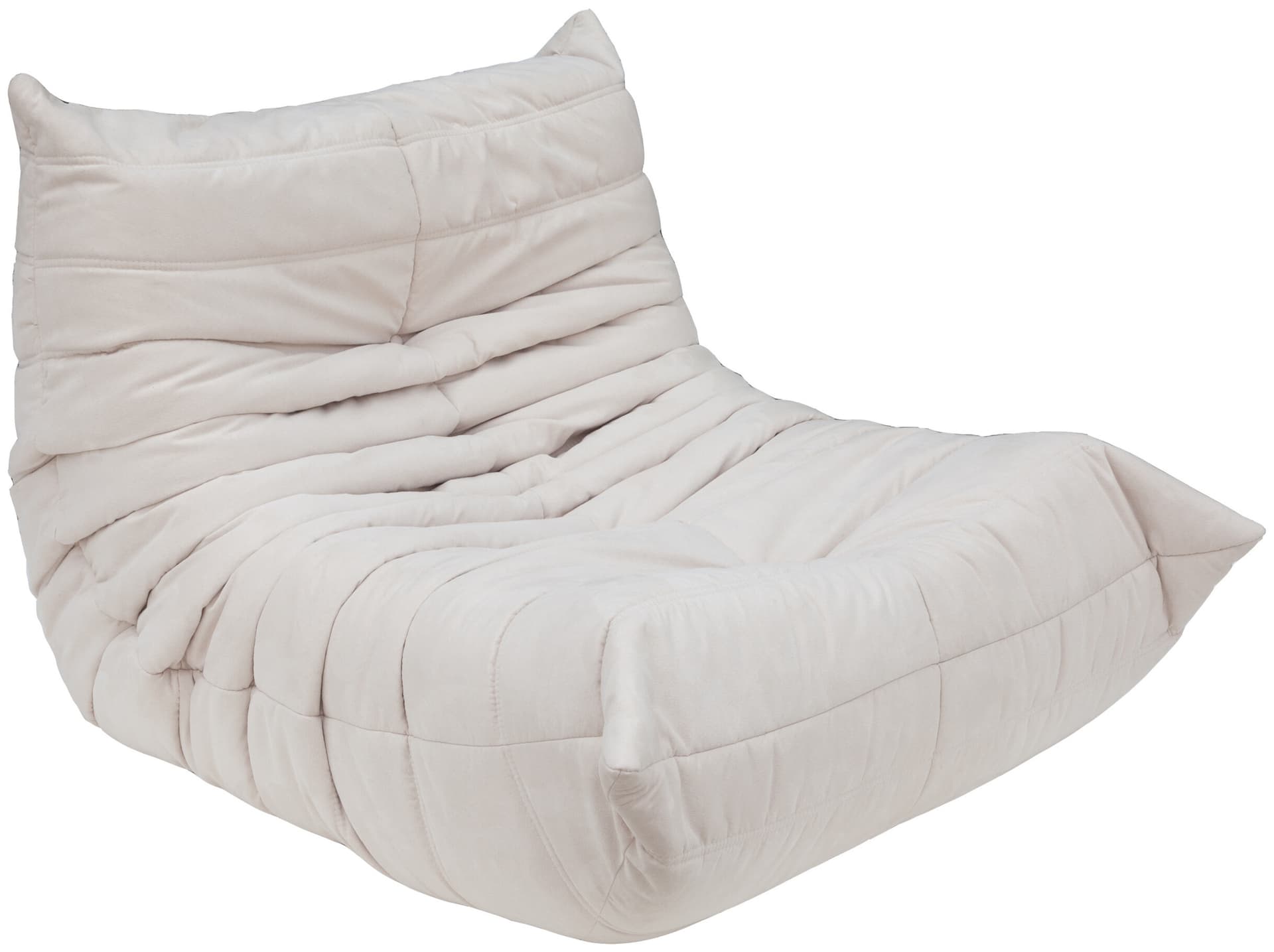 Fotel wypoczynkowy Togo, mikrofibra off-white