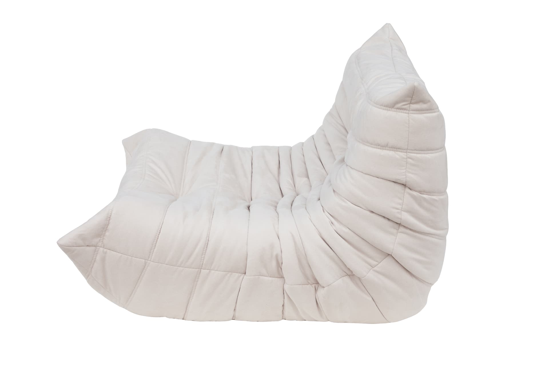 Fotel wypoczynkowy Togo, mikrofibra off-white - 52425