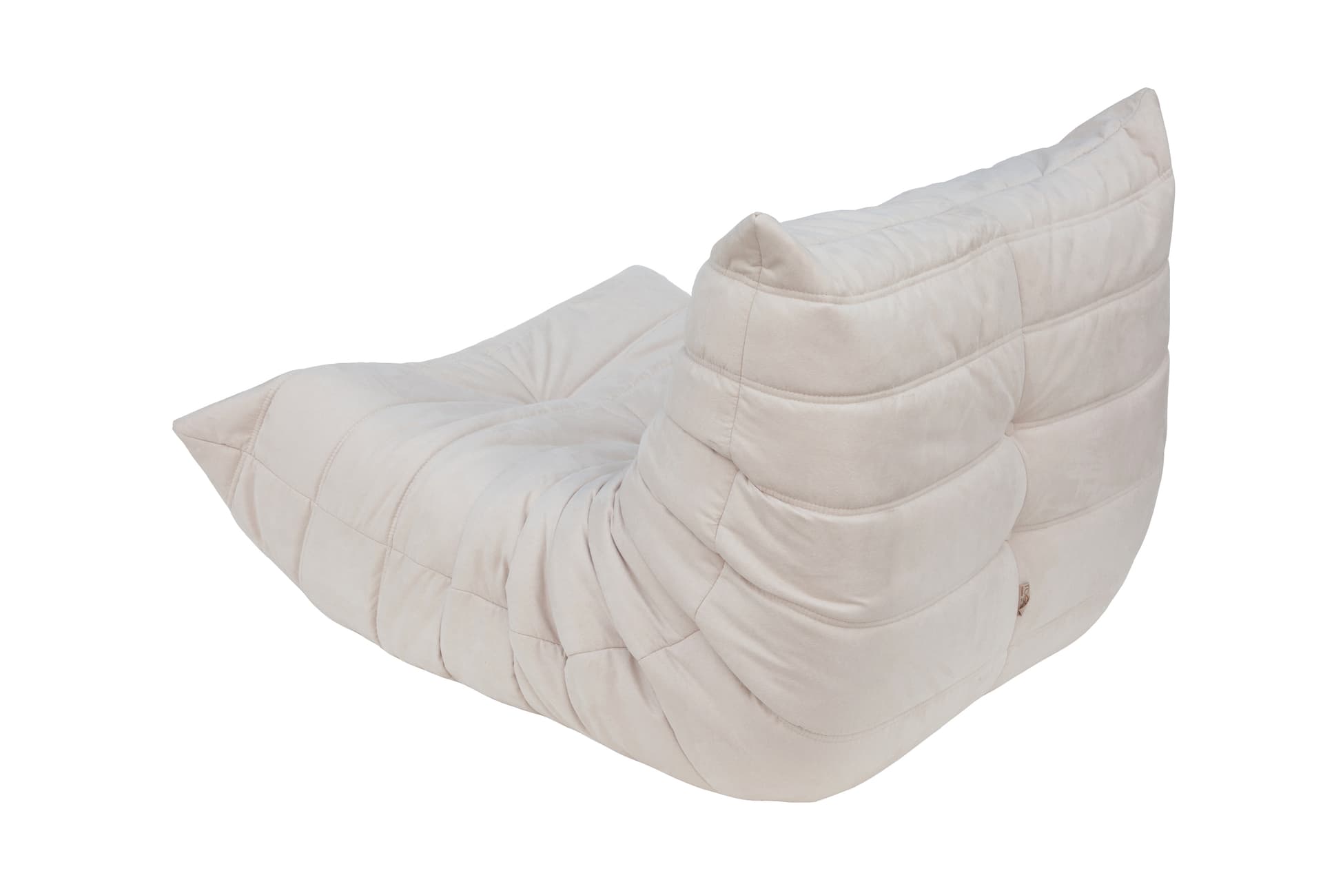 Fotel wypoczynkowy Togo, mikrofibra off-white - 52426