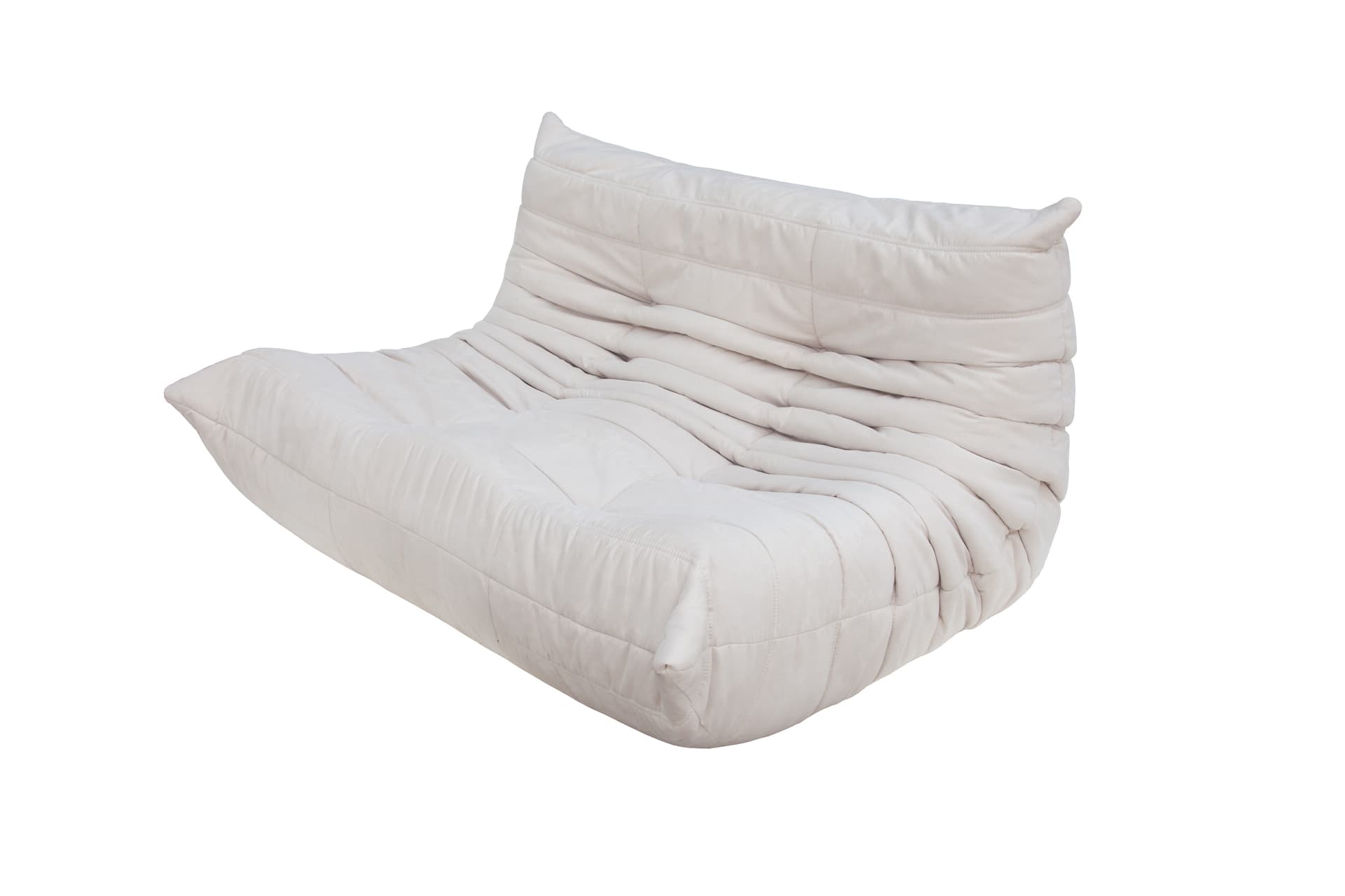 Sofa Togo dwuosobowa, mikrofibra off-white - 52413