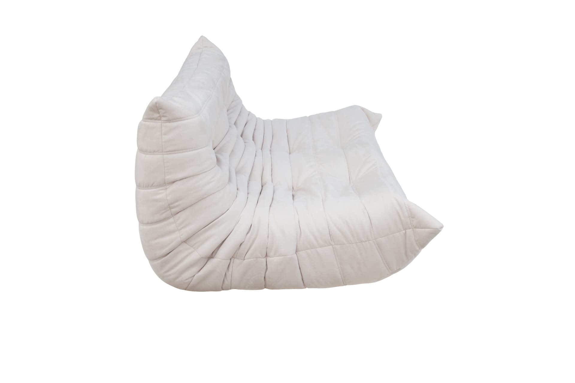 Sofa Togo dwuosobowa, mikrofibra off-white - 52416