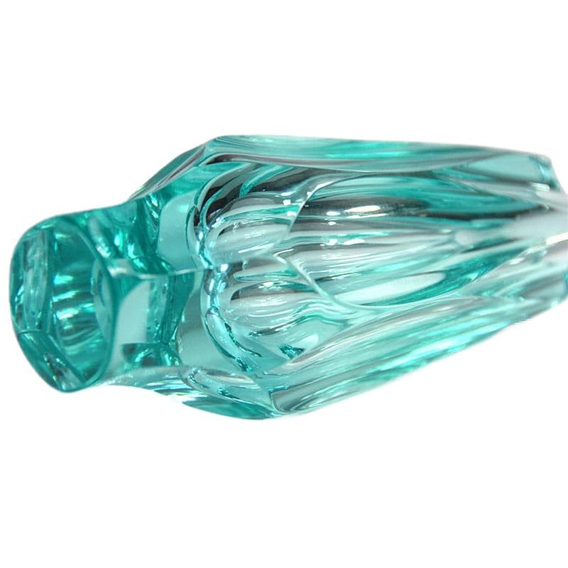 Turkusowy wazon ze szkła kryształowego, dla Moser, Czechosłowacja, lata 50. - 4890