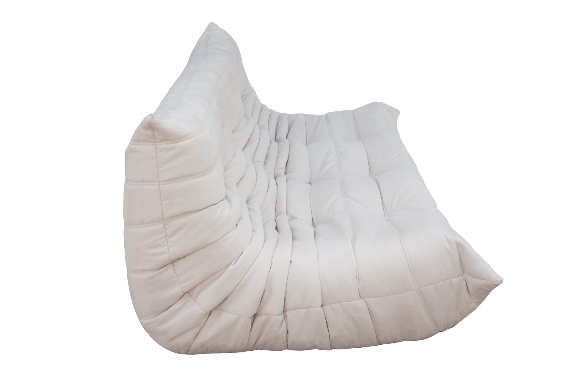 Sofa Togo trzyosobowa, mikrofibra off-white - 52404