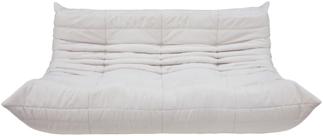Sofa Togo trzyosobowa, mikrofibra off-white - WYMIARY