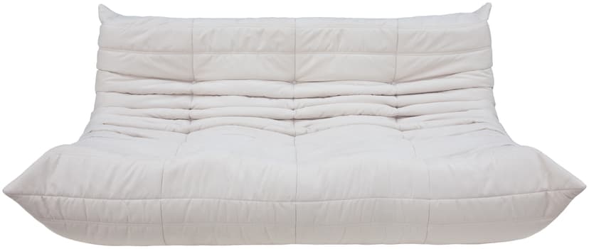 Sofa Togo trzyosobowa, mikrofibra off-white