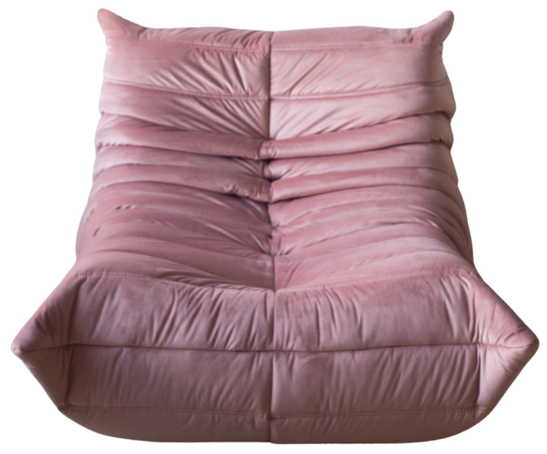 Fotel wypoczynkowy Togo, velvet perłowy róż