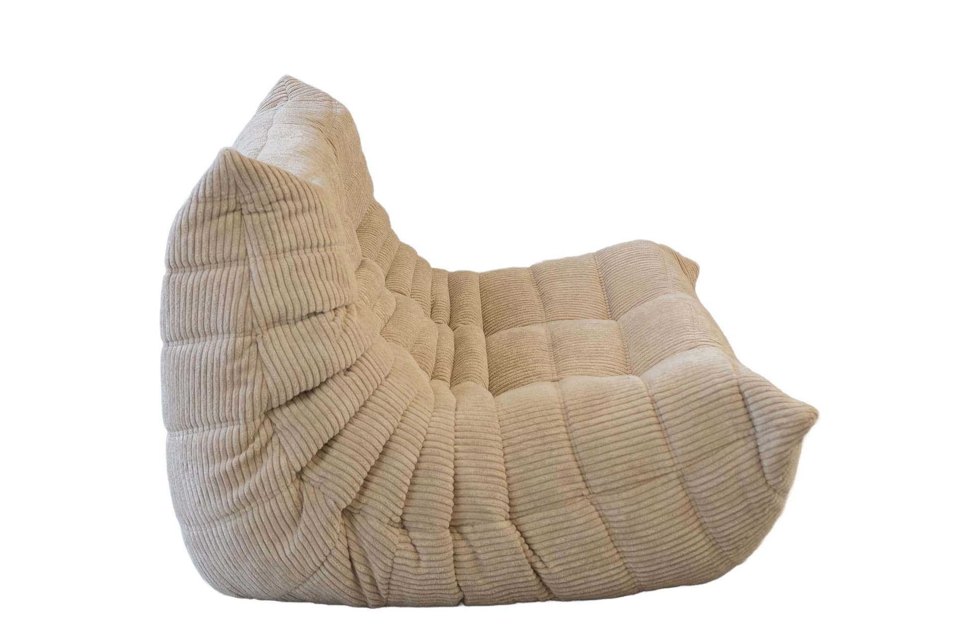 Sofa Togo dwuosobowa, cord beżowy - 52512