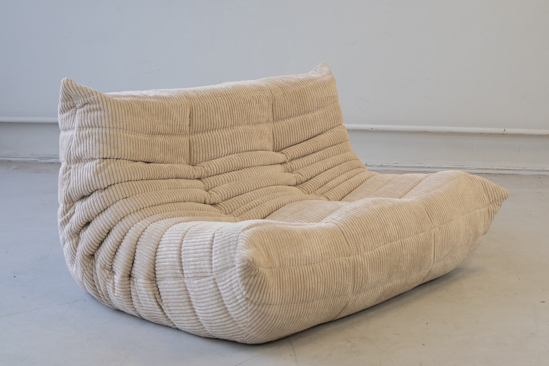 Sofa Togo dwuosobowa, cord beżowy - 52514