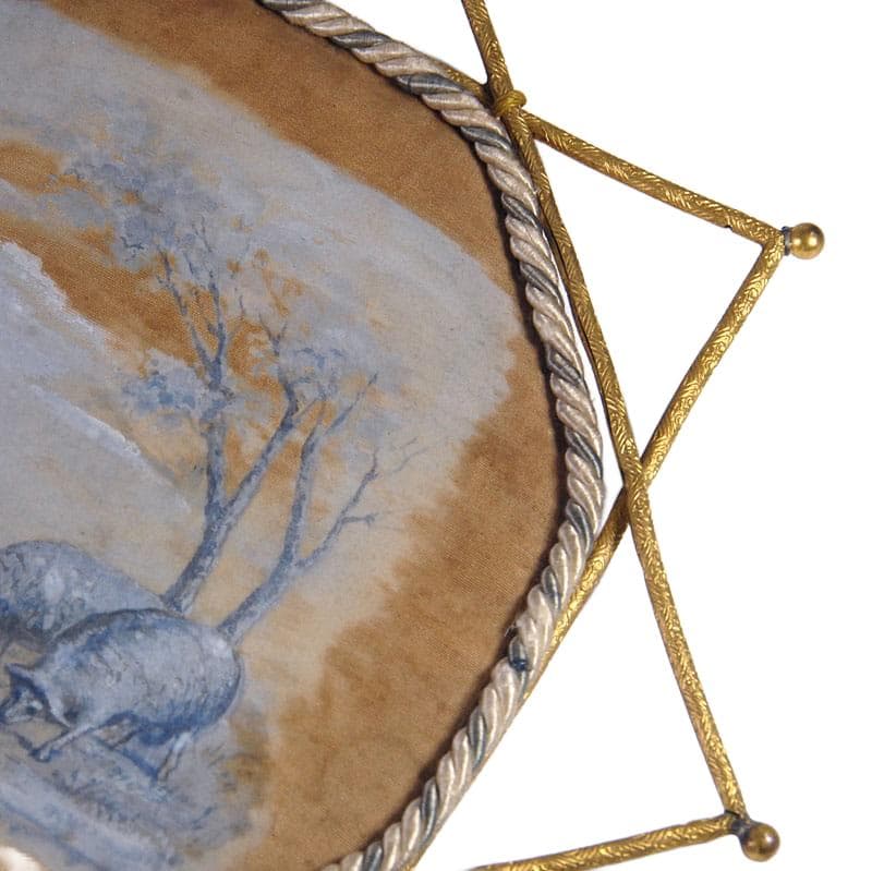 Złoty wachlarz kominkowy, Francja, poł. XIX w. - 4878