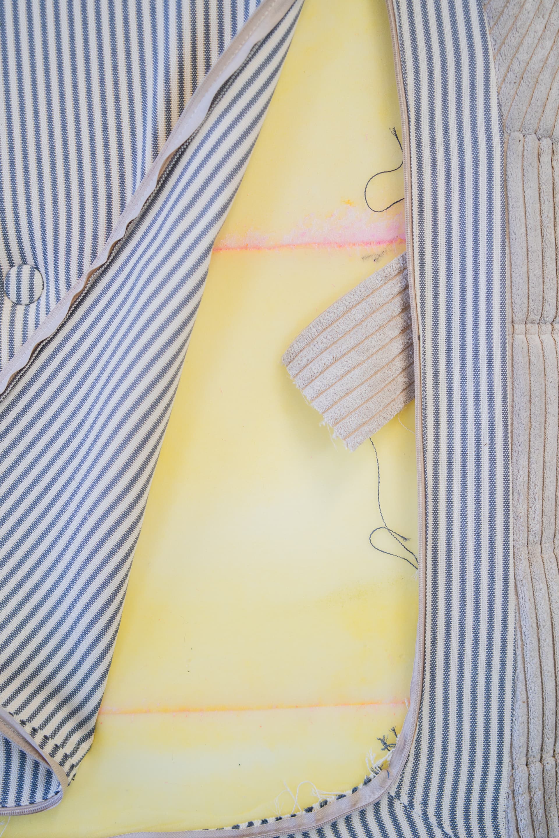 Sofa Togo trzyosobowa, cord beżowy - 52503