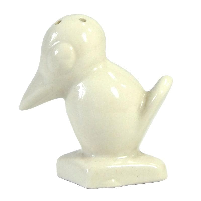 Ivory White Stork Salt Shaker, for Ćmielów, Poland, 1930s