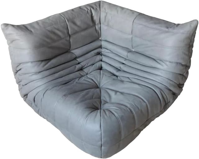 Narożnik Togo, skóra szara madras - WYMIARY