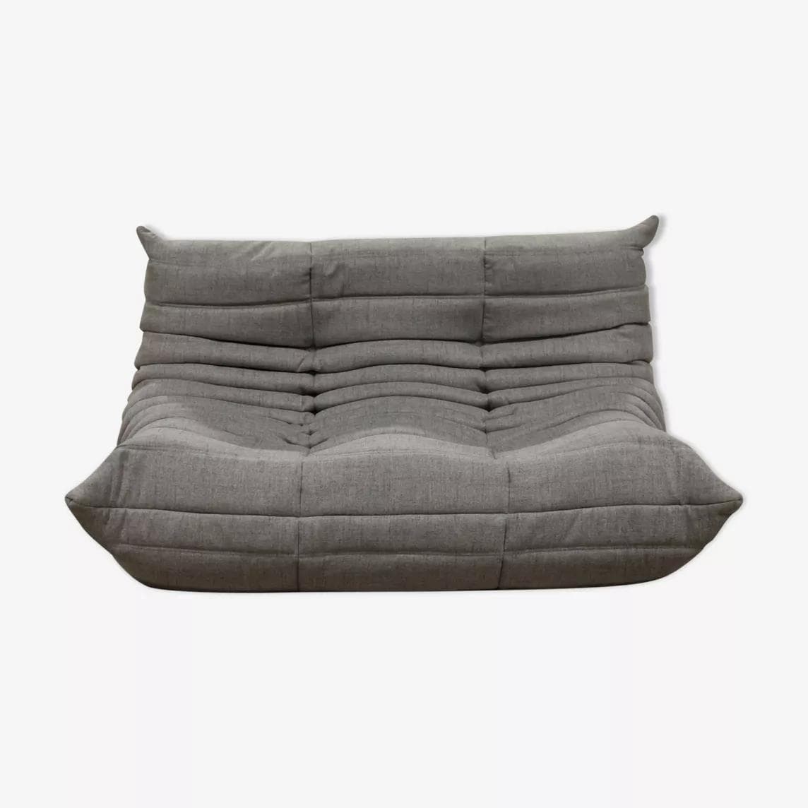 Sofa Togo dwuosobowa, tekstylia ciepły szary - 165131