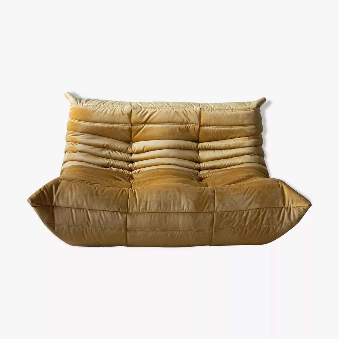 Sofa Togo dwuosobowa, mikrofibra cytrynowy żółty - 165205