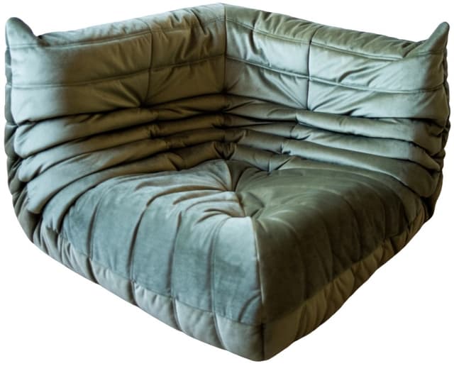 Narożnik Togo, velvet zielony khaki - WYMIARY