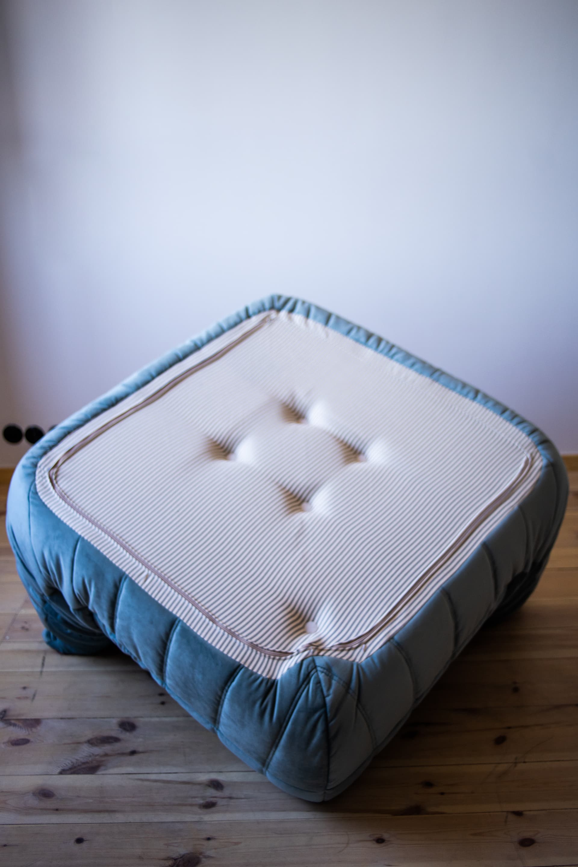 Narożnik Togo, velvet błękitny lazur - 165099