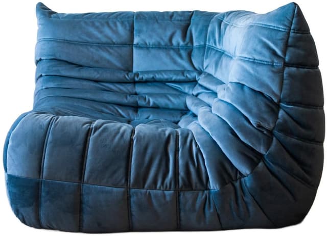 Narożnik Togo, velvet błękitny lazur - WYMIARY