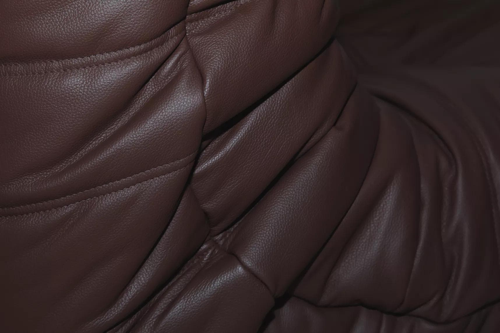 Narożnik Togo, skóra brązowa madras - 165868