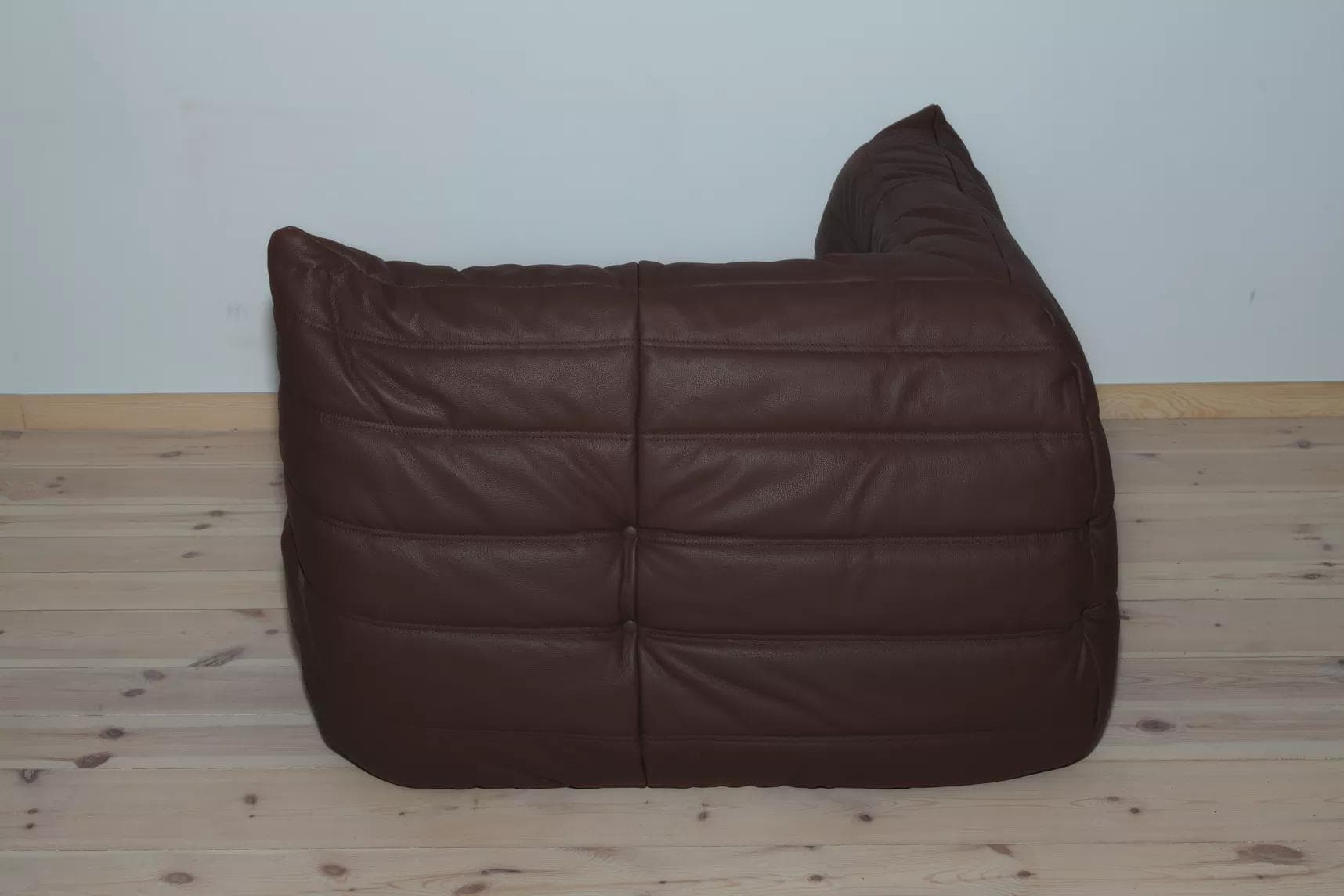 Narożnik Togo, skóra brązowa madras - 165861