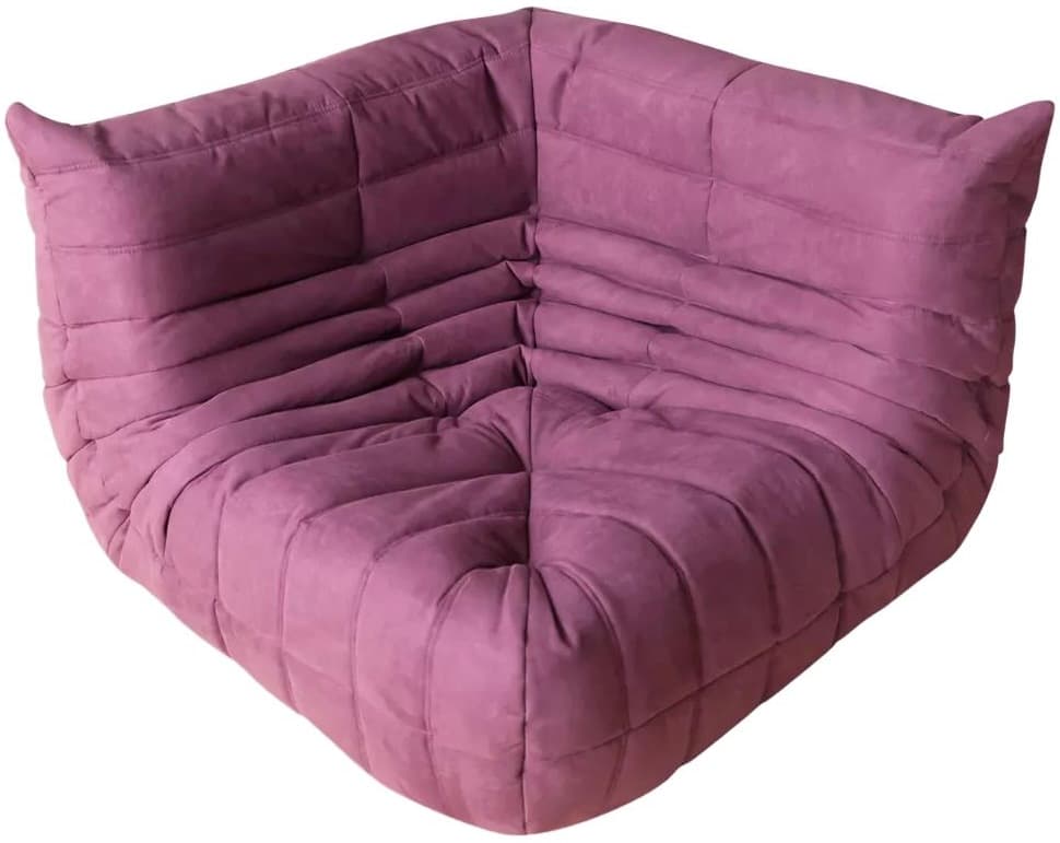 Narożnik Togo, mikrofibra bakłażan