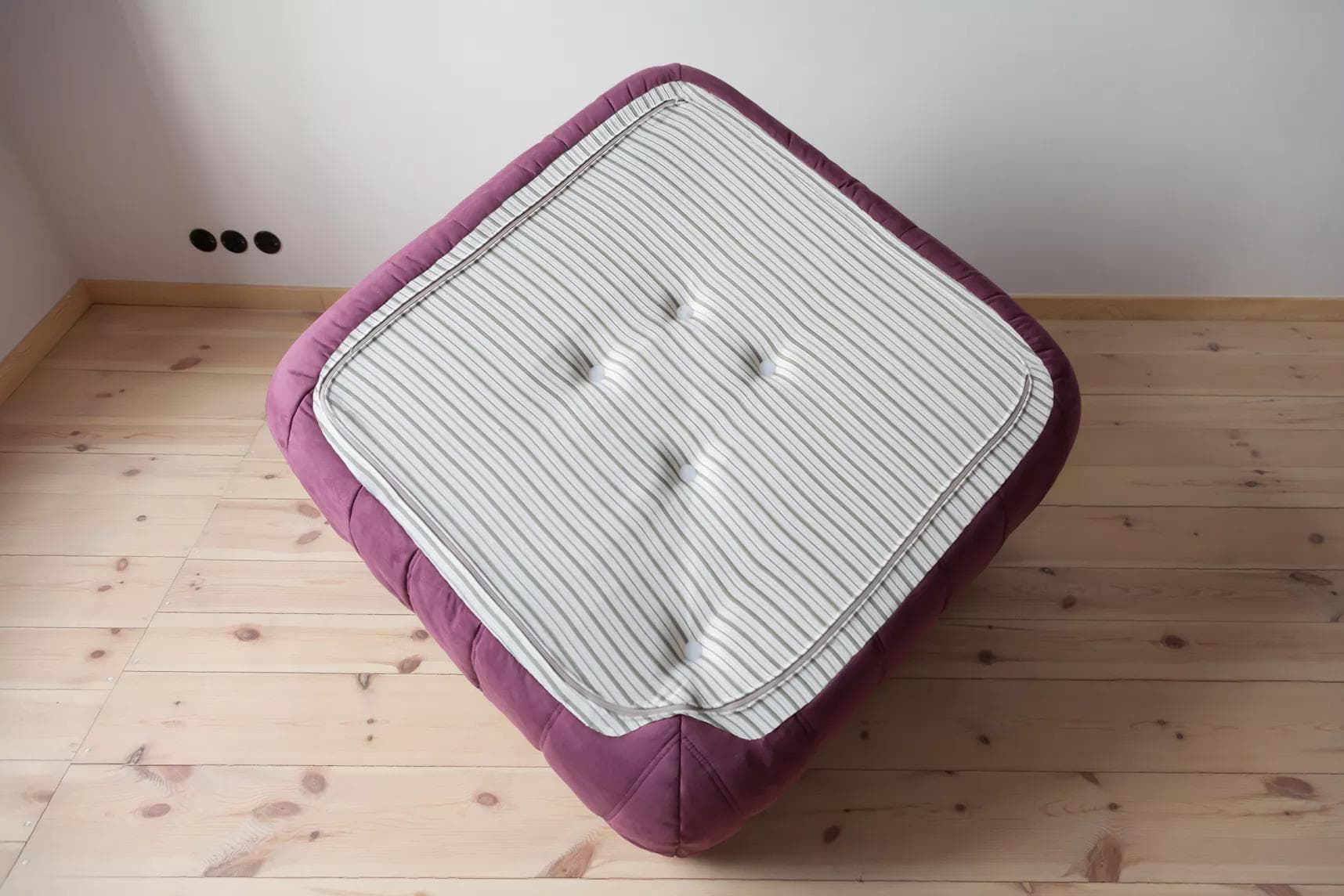 Narożnik Togo, mikrofibra bakłażan - 165764