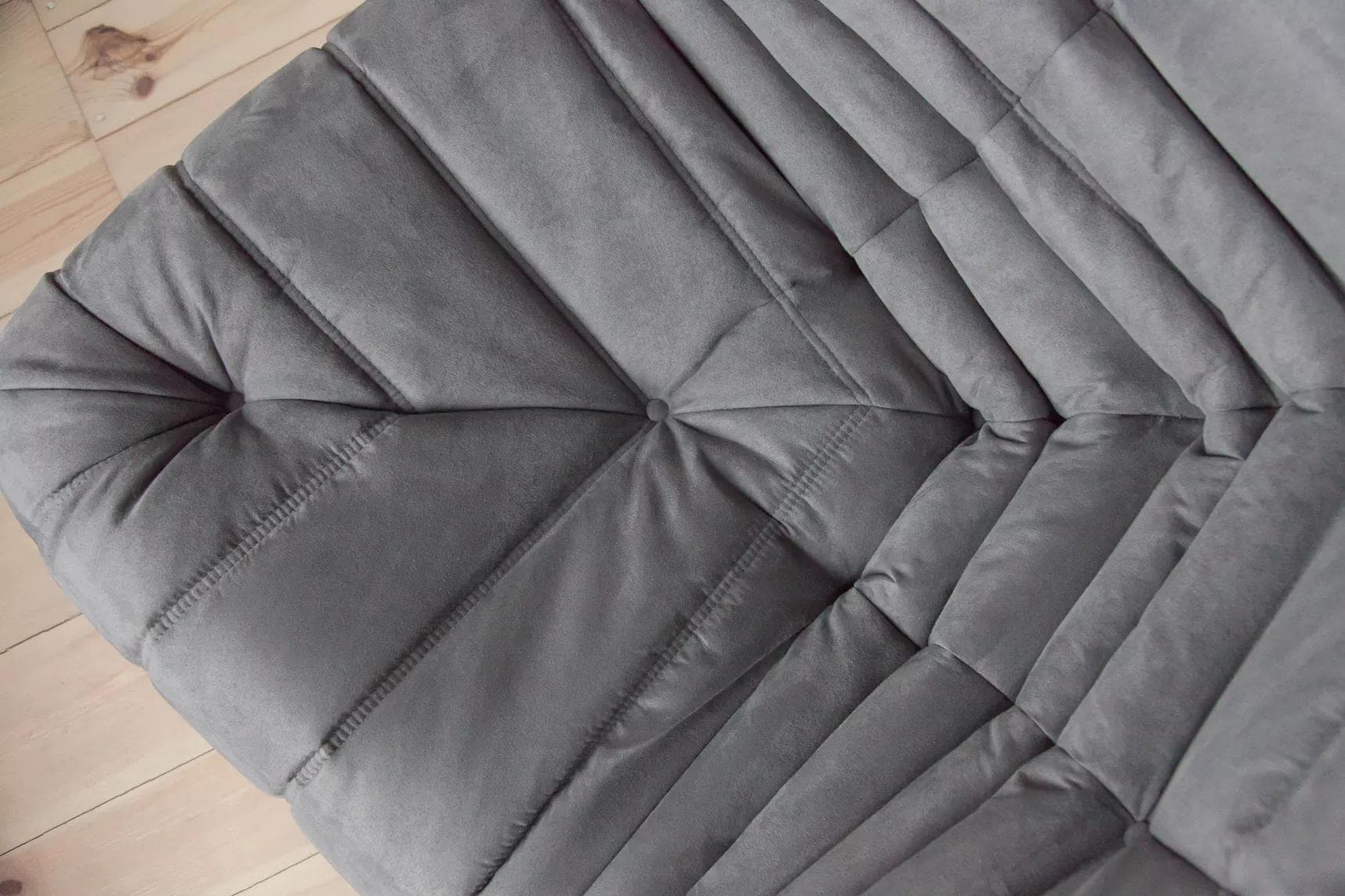 Narożnik Togo, mikrofibra szara - 165088