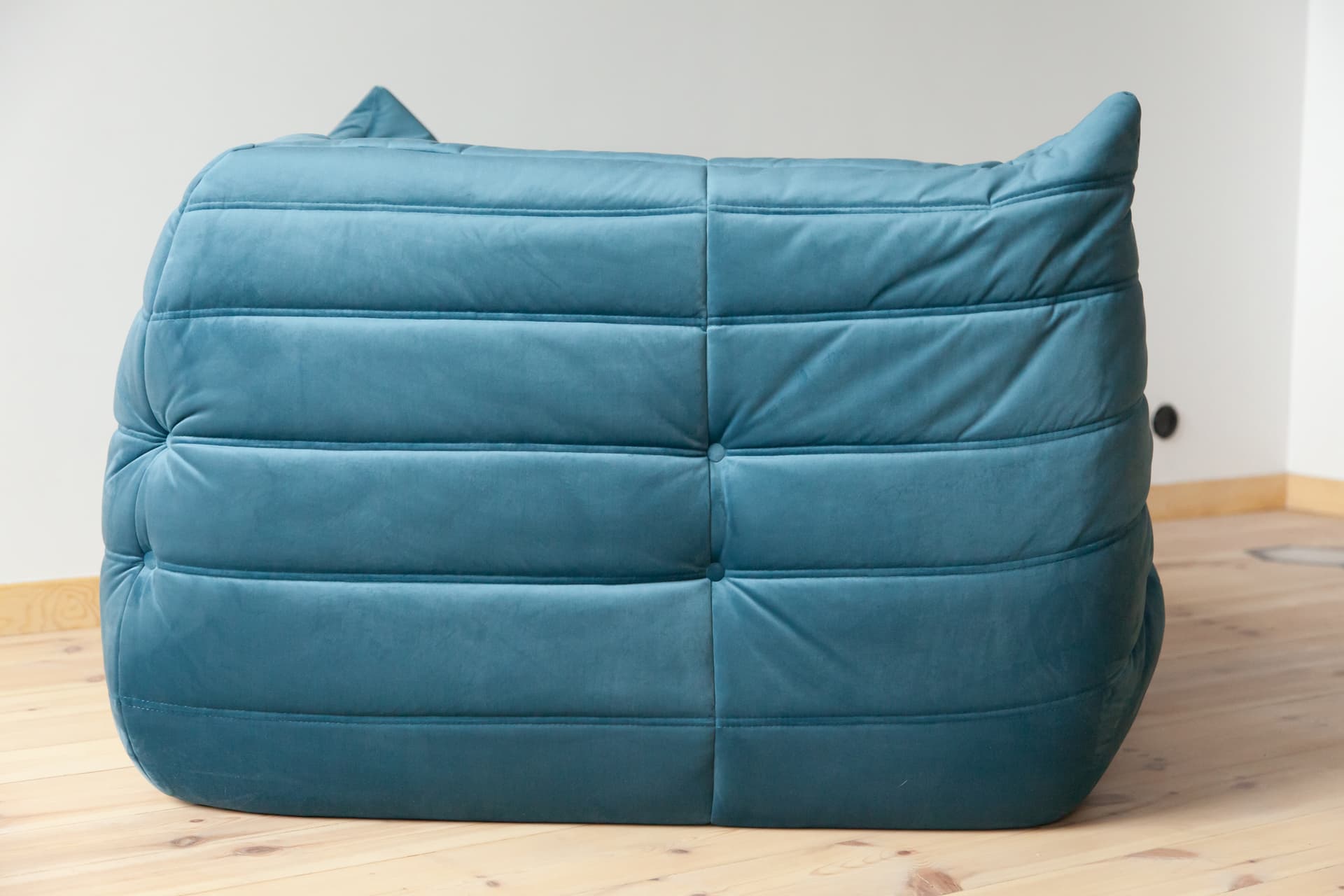 Narożnik Togo, velvet błękitny morski - 165303