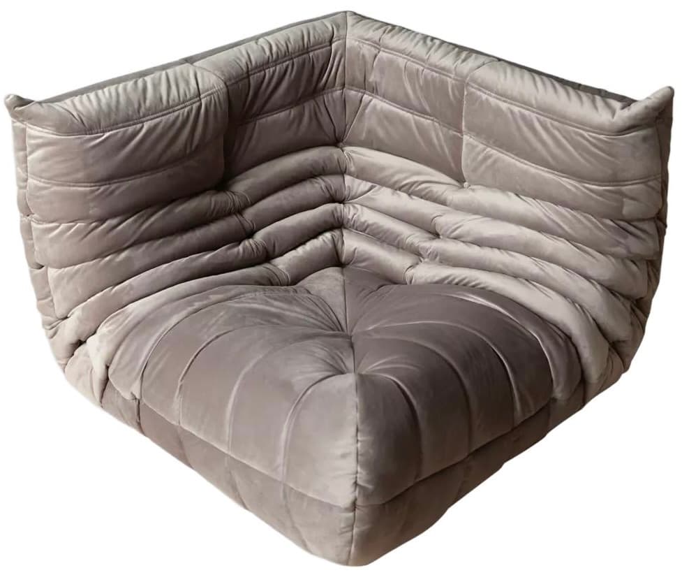 Narożnik Togo, velvet szary ciepły